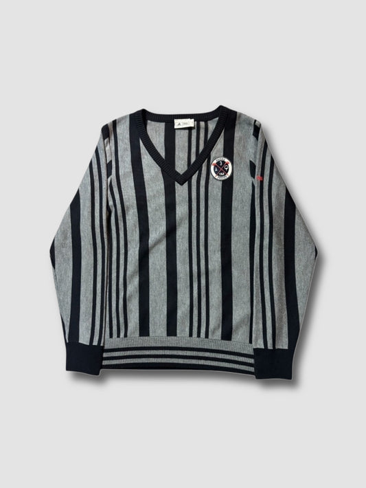 90s adidas stripe knit